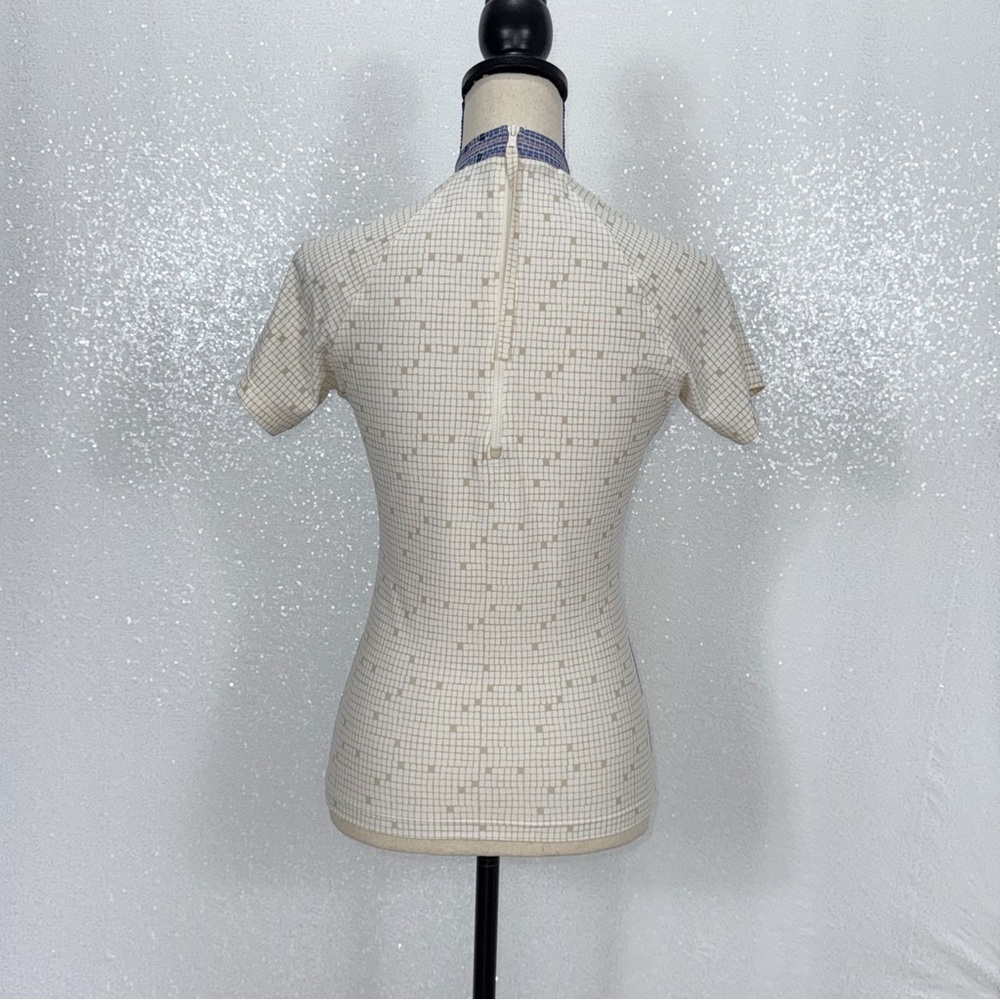 Tory Burch Mosaic Patterned Women's swim Top size small petite - Picture 8 of 16